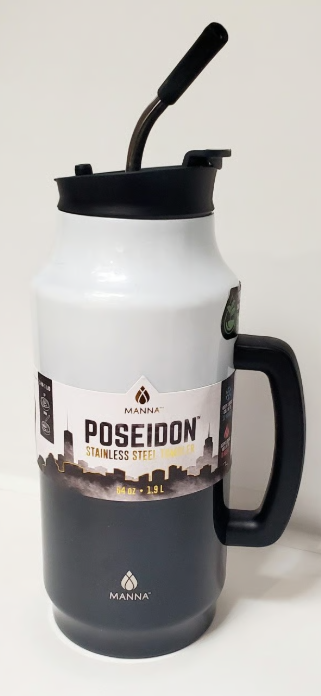 DI Manna 64 Oz Posideon Bottle Ombre Black