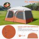 Vidalido Tents3-4 Person Camping Tent with Extended VestibuleWeather Resistant Family Tents with Breathable Mesh WindowsEasy Install Waterproof Outdoor Tent for Backpacking and Camping Hiking