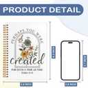 3 x SNNDER Boho Floral Christian Notebook, Esther 4:14 Bible Journaling Notebook, Christian Journals for Women, Prayer Journal, Church Notes Notebook, Scripture Hardcover Spiral Notebook 5.5x8.3 Inch