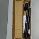 ALLZONE Shower Curtain Rod Spring, 28-42 Inch Heavy Duty Tension Rods No Drilling, Anti-Slip Shower Rods, Adjustable Tension Curtain Rod for Window/Bathroom/Closet, Black