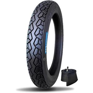 60/100-14 Dirt Bike Tire and Inner Tube, Compatible with 2.50-14 with Street Tire Tread for Front or Rear Dirtbike Thickened Neumático for Daily Use, 225kpa 32P