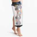 KEEFITT Knee Cast Cover for Shower Large Size KT1186, Waterproof Shower Bandage and Cast Protector for Knee Replacement Surgery, Wound, Burns Watertight Protection Reusable (Large-70cm Long)