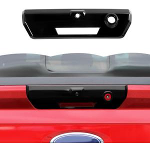 RT-TCZ Tailgate Handle Cover Rear Door Handle Cover Trim Decoration Exterior Accessories for Ford F150 2021-2024 (Black)