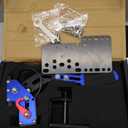 CNRAQR PC Racing Game USB Handbrake for 16Bit SIM for Racing Games, Compatible with G27 G29 G923 T500 T300 Simulate Linear Handbrake BlueWith Fixing Clip and Plate