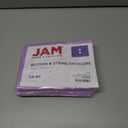 JAM PAPER Plastic Envelopes with Button & String Tie Closure - Index Size - 5 1/2 x 7 1/2 - Lilac Purple - 12/Pack
