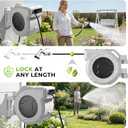 Retractable Garden Hose Reel, 1/2 Inch x 100ft, Wall Mounted Hose Reel