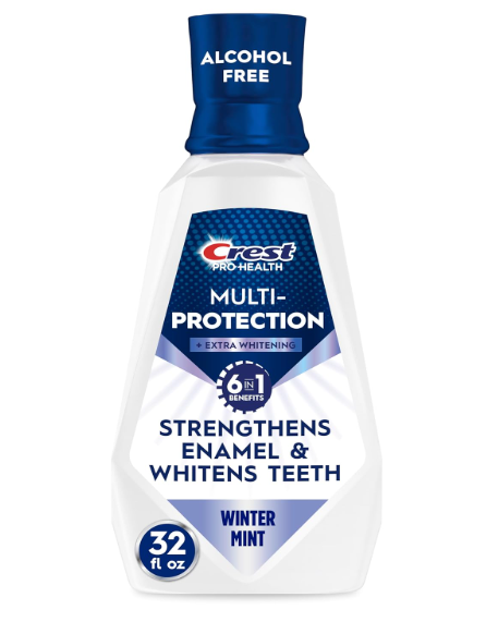 3pcs Crest ProHealth Advanced Mouthwash, Alcohol Free, Extra Whitening, Energizing Mint Flavor, 946 mL (32 fl oz)