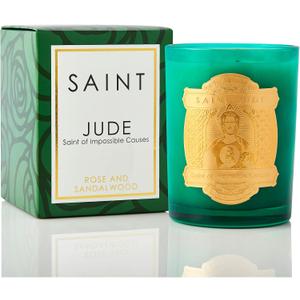 SAINT Jude Scented Candle with Prayer and Prayer Coin | Saint of Impossible Causes - Soy Coconut Aromatherapy Candle with 80 Hour Burn Time, Special Edition