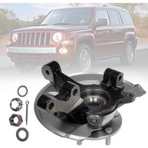 698-410 Front Right Steering Knuckle & Hub Bearing Assembly Replacement Passenger Side for Dodge Caliber 2008-2012, Jeep Compass 2007-2017, Jeep Patriot 2007-2017