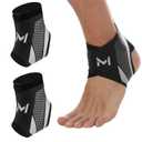 2PCS Ankle Brace Compression Support Stabilizer Lace-Up Sports Basketball nkle Stabilizer with Straps Men Women Adjustable Foot Ankle Orthopedic Compression Sleeve for Plantar Fasciitis Relief,Tendonitis,Sprained