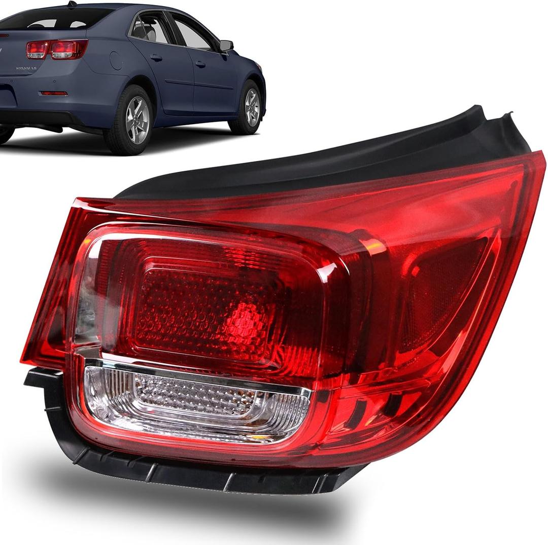 Tail Light Compatible with 2013 2014 2015 Chevy Malibu LT LS Eco,Limited 2016 Rear Taillight Assembly Brake Lamp Right Passenger Side Replace 23294319
