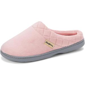 Dearfoams Women's Indoor/Outdoor Memory Foam Darcy Microfiber Velour Clog, Wide Widths Slipper, Pink 11-12 Dearfoams Women's Indoor/Outdoor Memory Foam Darcy Microfiber Velour Clog, Wide Widths Slipper, Pink 11-12