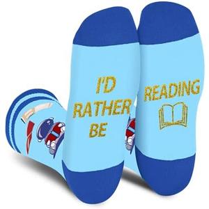 AGRIMONY I'd Rather Be Funny Socks- Novelty Cool Socks for Men Women Teen- Fathers Christmas Birthday Gifts Stocking Stuffers Pack of 2