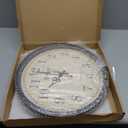 Geevon Vintage Brown Wall Clock, Silent 16" Non Ticking Wall Clock Battery Operated Retro Rustic Style Round Clock Decorative for Kitchen,Classroom,Bedroom,Living Room Decor