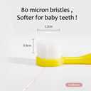 5 x EasyHonor Baby Toothbrush for Age 1-3 Years Old, Extra Soft Toothbrush with 10000 Floss Bristle for Toddler Gum Care. (4Pcs)