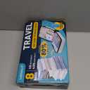 Vacuum Storage Bags for Travel, 8 Pack (4S+4XS) Vacuum Seal Bags with Wireless Rechargeable Electric Pump, Travel Essentials Space Saving Compression Bag for Clothes, Luggage, Suitcase, Backpack, Trip