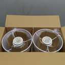 Sucolite Small 11.8" Table Lamps Set of 2, Bedside Nightstand Lamps for Bedroom Kids Room, Cute Desk Lamps with Studded Texture Base for Reading Nursery Living Room Office, White