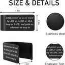 2 x God Protect Us As We Travel by Air or Land Black Visor Clip for Cars, Driving Safe Christian Gifts for Driver Family Friend, Car Accessories for Religious, Traveler's Prayer Travel Protection