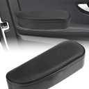 Armrest Cushion,Car Accessories Arm Rest Pads,Auto Side Door Armrest Pillow Relieve Driver Arm Fatigue,Soft Aoto Armrest Pillow with Storage Box,Suitable for Most Cars,Trucks,SUVs,RVs (Black)