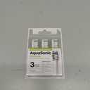 AquaSonic Genuine Proflex Replacement Brush Heads | ADA Accepted | for Whiter Teeth & Gum Care | Compatible with Many AquaSonic Toothbrush Handles (3 Pack White)