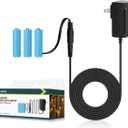 Lenink AC Power Supply Adapter for 3 AA Battery, AA Battery Replacement Adapter for LED Light, Decorations (Black)