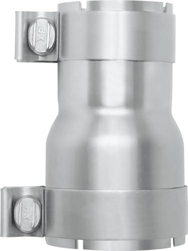 PALOZO Stainless Steel 2.5 to 3 inch Exhaust Adapter with Clamp, 2.5" ID to 3" ID Exhaust Reducer Connector Pipe with Clamp