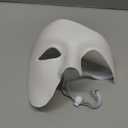 Hoshin Masquerade Mask, Half-Face Mardi Gras Decorations Venetian Masks for Mens (White)