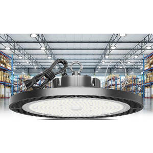 Super Bright 250w UFO LED High Bay Light 35000lm with Plug 5ft Cable (Eqv.1000w Mh/Hps/Hid),5000k High Bay Led Shop Lights Garage Lighting for Garage Factory Workshop Warehouse Barn Pack of 1