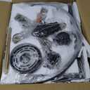 19'' Black and Gold Chandeliers for Dining Room, 5-Light Modern Farmhouse Industrical Pendant Light Fixture Rustic Geometric Hanging Chandelier for Kitchen Island Entryway Hallway Foyer