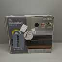 Intex 64417ED 22in Queen Dura-Beam Comfort Plush High-Rise Inflatable Air Mattress with Built in Pump for Travel and Camping, 600lb Weight Capacity (Grey)