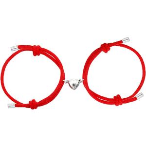 Dlihc Matching Heart Bracelets for Couples, Matching Couples Bracelets for Women Men, Valentines Gift for Boyfriend Girlfriend Best Friend