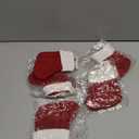 DegGod 6Pcs Christmas Tableware Silverware Holders Set, Red Knitted Christmas Stockings Knife and Fork Bags Covers for Thanksgiving New Year Party Decorations Xmas Dinner Table Decor Ornaments (Red)