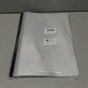 Report Covers - 12 Set Clear Report Covers with Sliding Bar, Report Folders with Clear Cover for A4 and Letter Size Paper, Presentation Folders for School, Office & Home Use