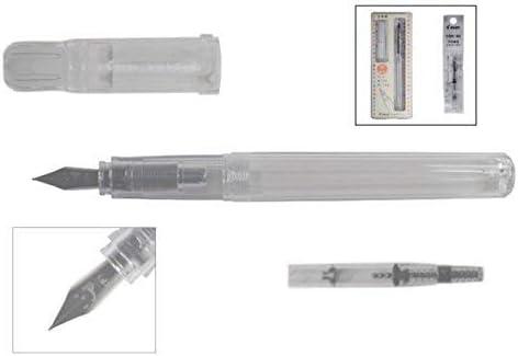 Pilot Kakuno Fountain Pen (Fine-Nib, Non Color Body) with Converter (CON-40) Set