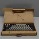 65% Gaming Keyboard, Wired Backlit Mini Keyboard, Ultra-Compact Anti-Ghosting No-Conflict 68 Keys Membrane Gaming Wired Keyboard for PC Laptop Windows Gamer (Grey-Black)