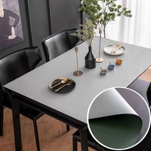 PU Leather Table Cloths Rectangle Table Cover Protector for Dining Room Table,2mm Thick,Double-Sided Usable,Waterproof and Oil-Proof Rectangular Table Pads