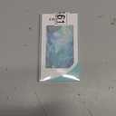 LUHOURI for iPhone 17 Case,Wireless Charging Compatible,Dual-Layer - Soft Silicone Inner + Hard Outer Shell,Cute Wildflower Design,Protective Phone Cover for Women - Blue Leaves Flower