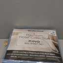 Mueller Ultratemp King Size Sheets Set, Super Soft 1800, 6 Piece, Deep Pocket up to 16" Cooling Sheets King Size, Transfers Heat, Breathes Better, Hypoallergenic, Wrinkle, Denim