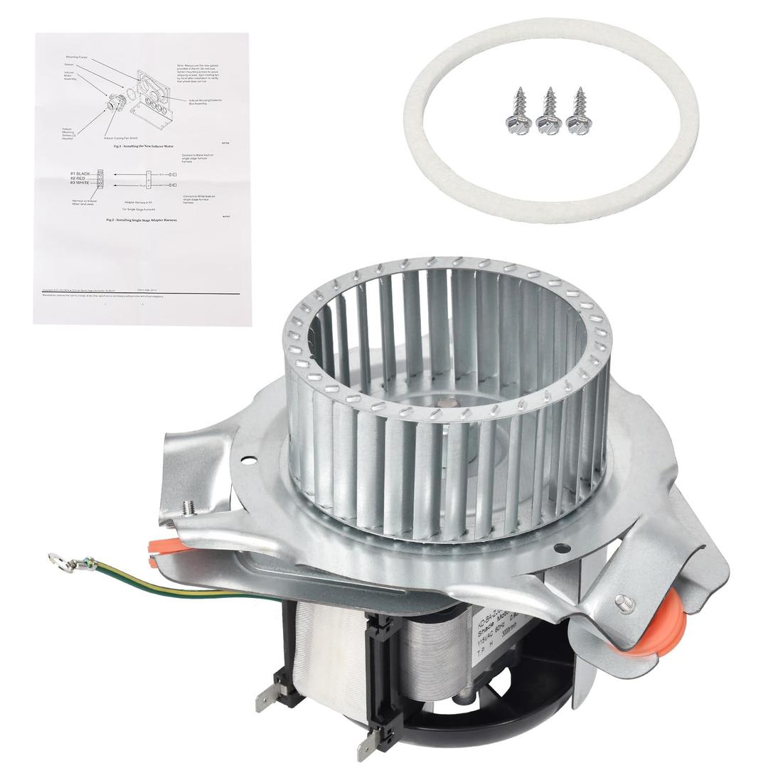 Talspity HC21ZE121A, J238-100-10108 Furnace Draft Inducer Motor Kit Compatible with Carrier & Bryant and Payne Furnaces, Replace HC21ZE121, J238-100-10108AT, 71582741