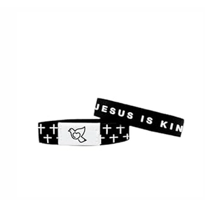 Bible Verse Bracelets Christian Bracelet Bible Verse Wristbands With NFC(Wearable bible bracelet blue), 5-Pack