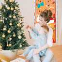 2 x Fancy Land Gingerbread Christmas Door Cover Gingerbread Door Decoration Christmas Front Door Banner for Holiday Xmas Decor Ornament 72 x 30 Inches