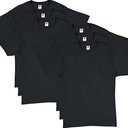 Hanes Men's Short Sleeve Essentials Crewneck Cotton T-Shirt, Multipack L 4 Pack