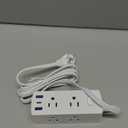 Mifaso Extension Cord, Surge Protector Power Strip, Long Power Strip with 9 Outlets 4 USB Ports, Extension Cord with Multiple Outlets, USB Power Strip for Dorm Room Essentials, College(15FT, White)
