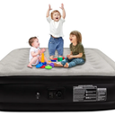 Air Mattress 16" Air Bed Queen with Built in Pump, Foldable Portable Queen Inflatable Mattress, 660 lbs Weight Capacity Blow Up Air-Mattress Suitable for Guests, Indoors and Camping