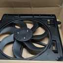 JDMSPEED Engine Cooling Radiator Fan Assembly Compatible with Jeep Wrangler 2012-2017 Wrangler JK 2018 3.6L Replace#621-601 68143894AA 68143894AB