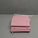 TEAMIX 2 Tiers Pink Monitor Stand Riser, Desktop Stand with Keyboard Storage Small TV Stand Laptop Wooden Desk Organizer Cute Shelf (Pink, 2 Tiers)