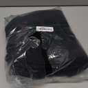 Men's Fleece Cargo Sweatpants Multi-Pocket Loose Casual M-5XL Tall and Big Size (Large, Black)