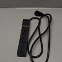 Belkin Surge Protector Power Strip with 6 AC Outlets, 6ft/1.8M Long Heavy-Duty Extension Cord, & 360-Degree Rotating AC Plug for Conference Rooms, Computer Desktops, & More - 600 Joules of Protection