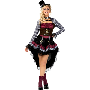 Morph Ladies Luxury Steampunk Costume - Gothic Victorian Halloween Costume for Women Size L