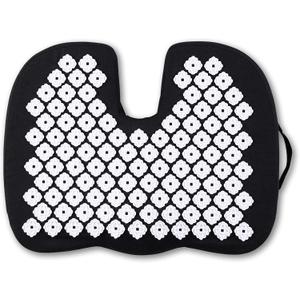 Kanjo Acupressure Seat Cushion | Memory Foam Coccyx Seat Cushion | Helps Relieve Spinal, Hip & Tailbone Pain | Acupressure Cushion for Desk Chair, 1 Count